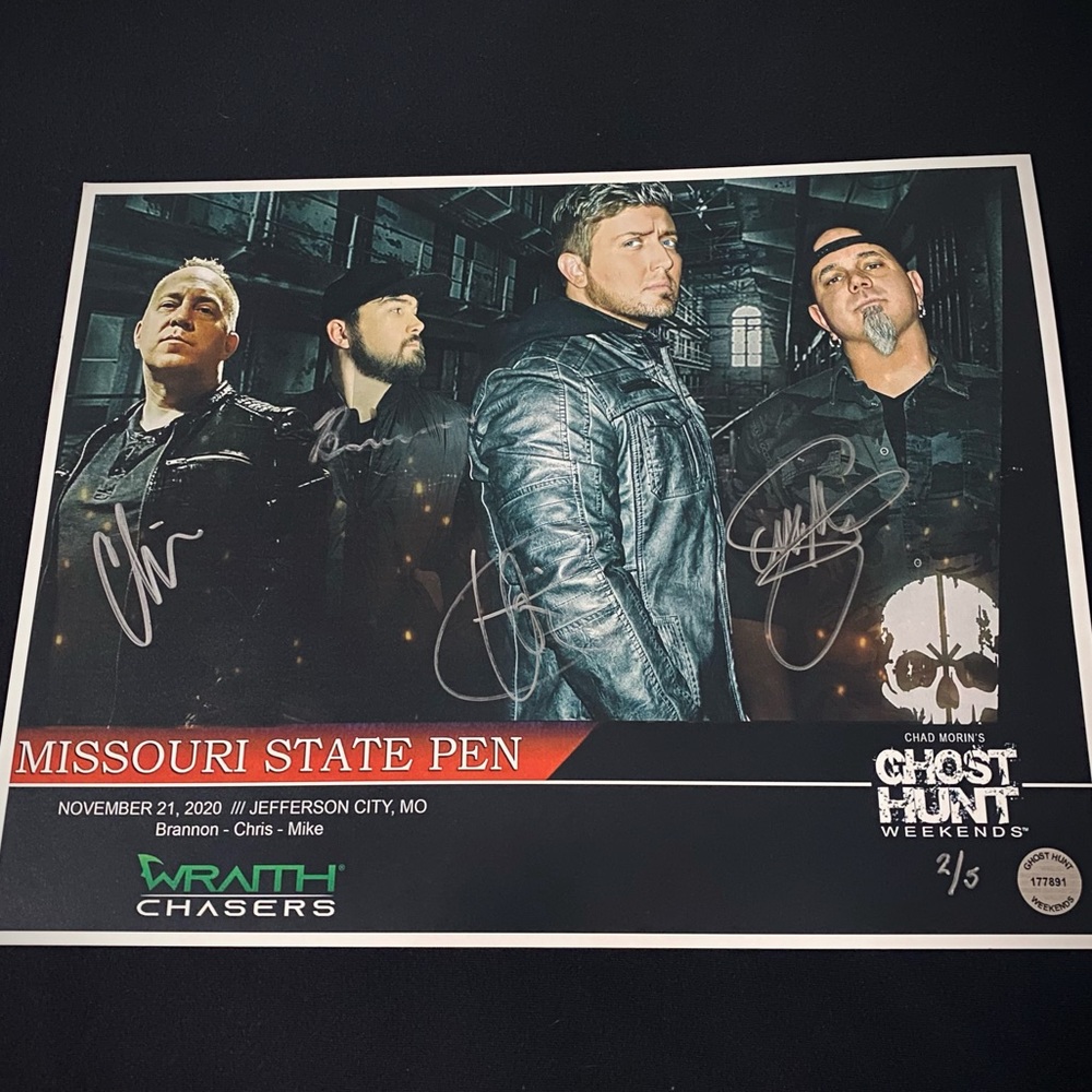 2020 Autographed Missouri State Penitentiary Event Poster. 
SIZE - 11 X 14
